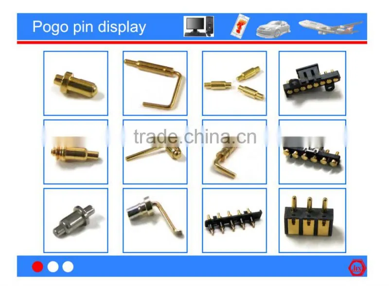 high-class quality spring m12 connector 5 pogo pin
