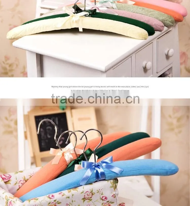 Customized sponge satin hangers