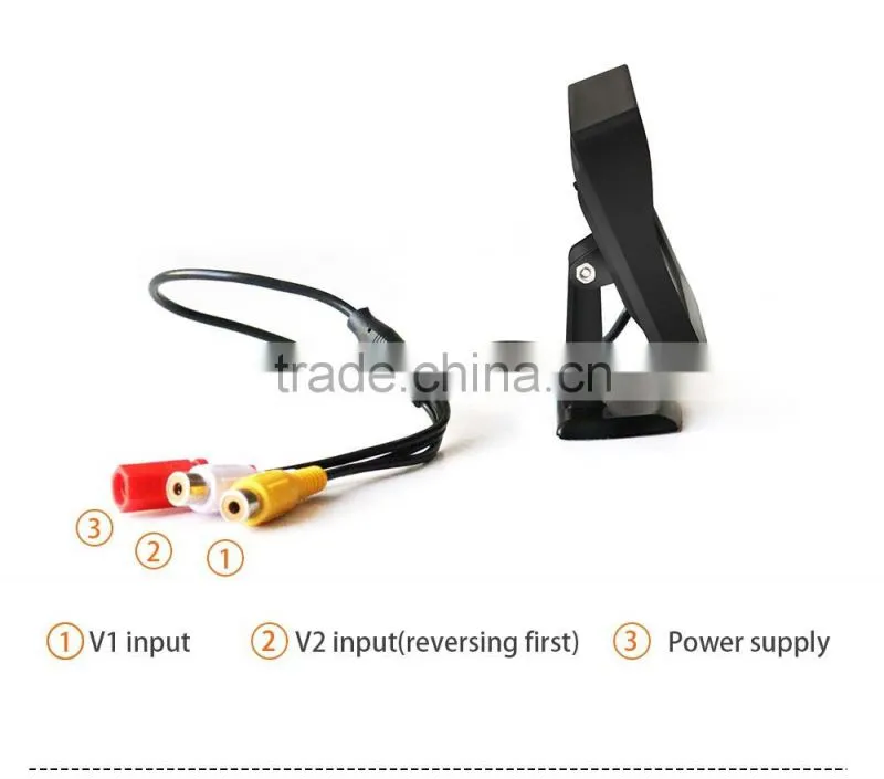 2015 car rear view mirror monitor 4.3 inch tft lcd car monitor