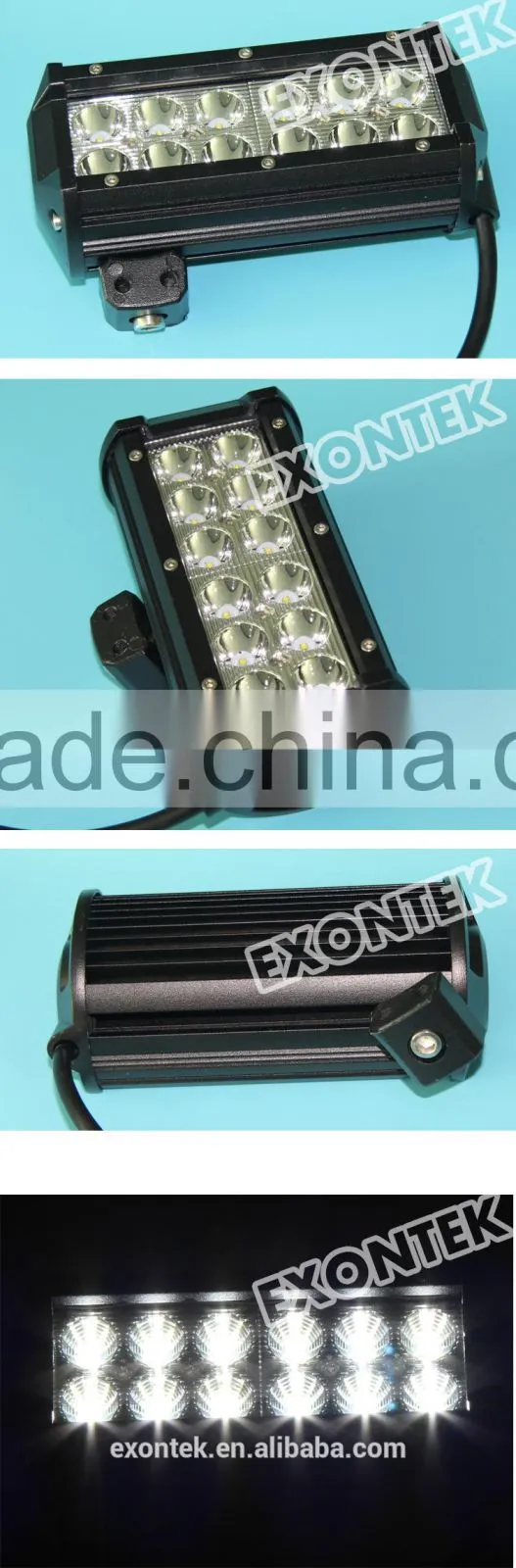Aftermarket car parts 36W work lamp flood 2 row led offroad light bar prompt shipment