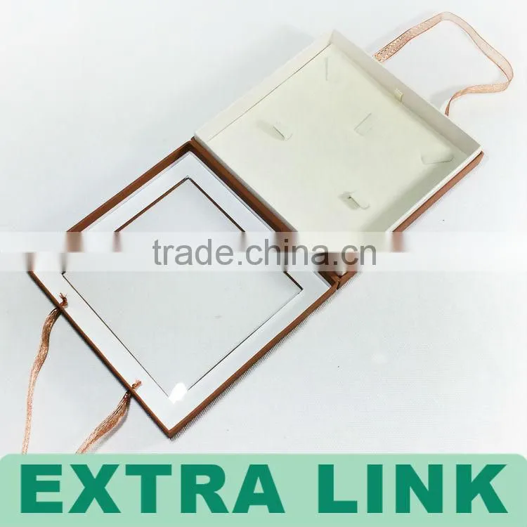 Customized Luxury Leather Foam Inserts Jewelry Ring Box For Paper Jewelry Box