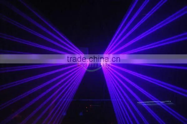 2 Lens 100mW+100mW Purple DJ Laser Light Club Party Stage Lighting with DMX