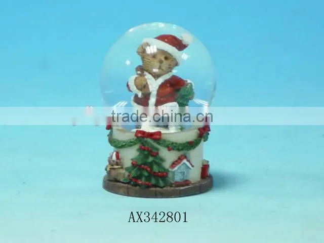 Polyresin Teddy beer snow globe, Christmas style's gift