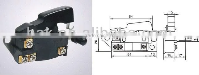 Electric drill switch for Makita 0810