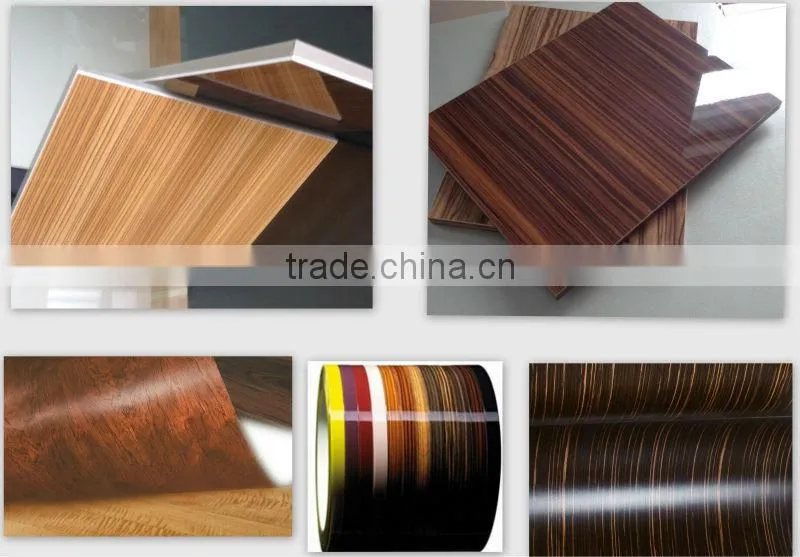 Double side same color glossy pvc mdf uv board