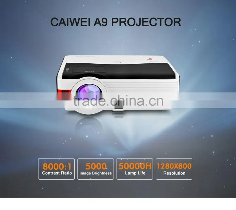 LED Video Projector 5000 Lumens HD Multimedia Projector Support 1080p