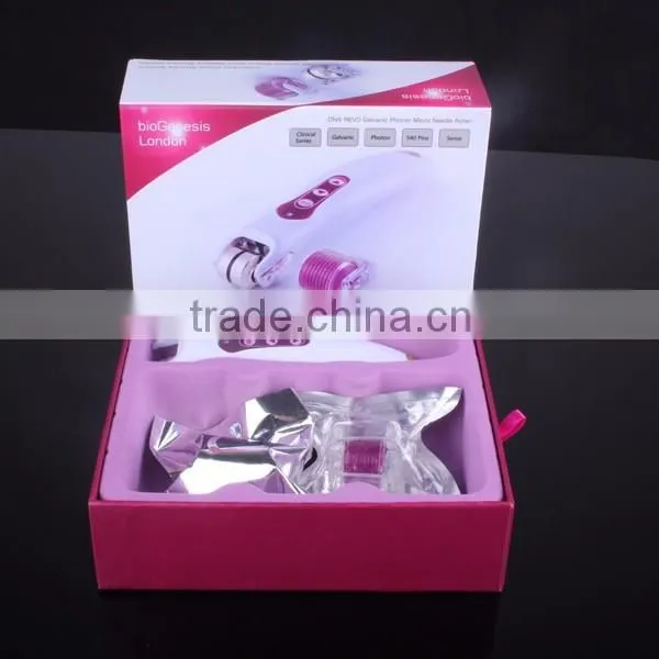3 in 1 DNS Revo Derma Roller / Photon Galvanic Vibrating dermaroller / electric dermaroller with four led light DNS50