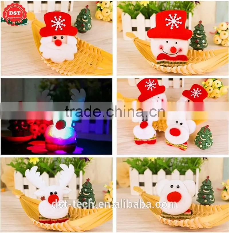 Christmas led brooch