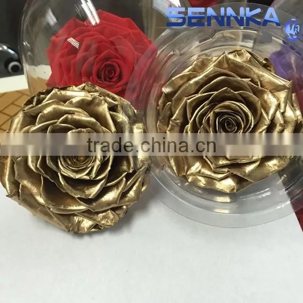 Heartshaped Long life Rose preserved flowers for arrangement
