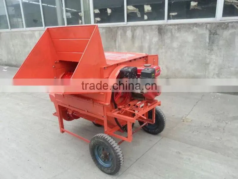 Gasoline engine portable rape thresher