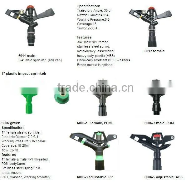 1'' rotary nozzle water irrigation sprinkler