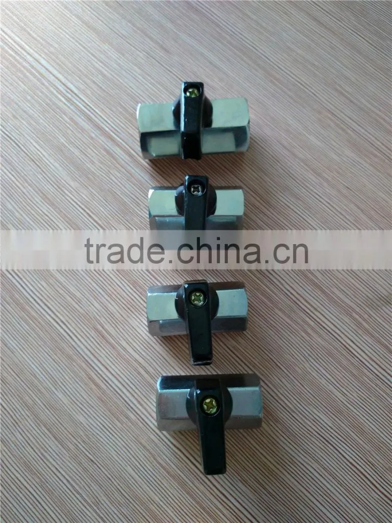 chrome plated brass small ball valve , good sealing valves , made in china's zhejiang province