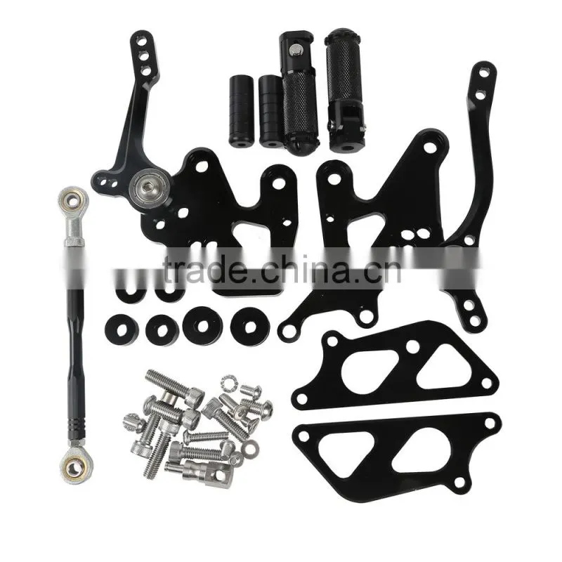 Aluminum CNC Front set Foot pegs For Kawasaki Ninja 250R 08-13 300R 2013