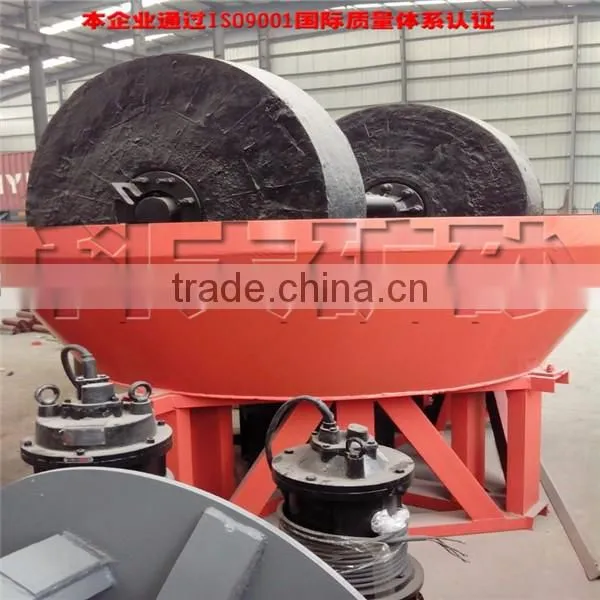 High Quality Wet Pan Mill, Grinding Gold Machine Export to Sudan