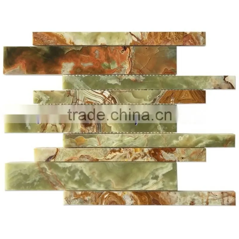 Colorfull Top Quality MULTI GREEN ONYX MOSAIC TILES COLLECTIONS