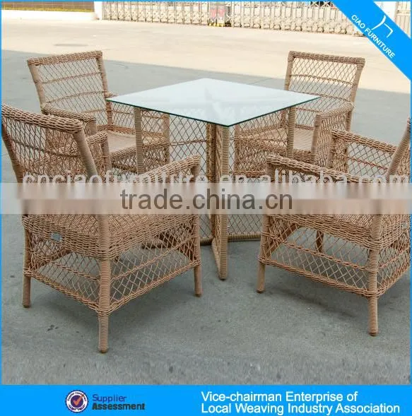 Outdoor garden table dining rattan table CZ-8042