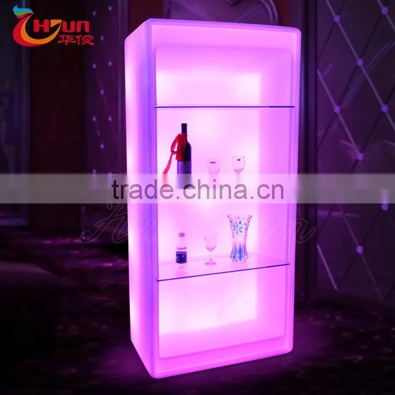 led lighting display rack for beer
