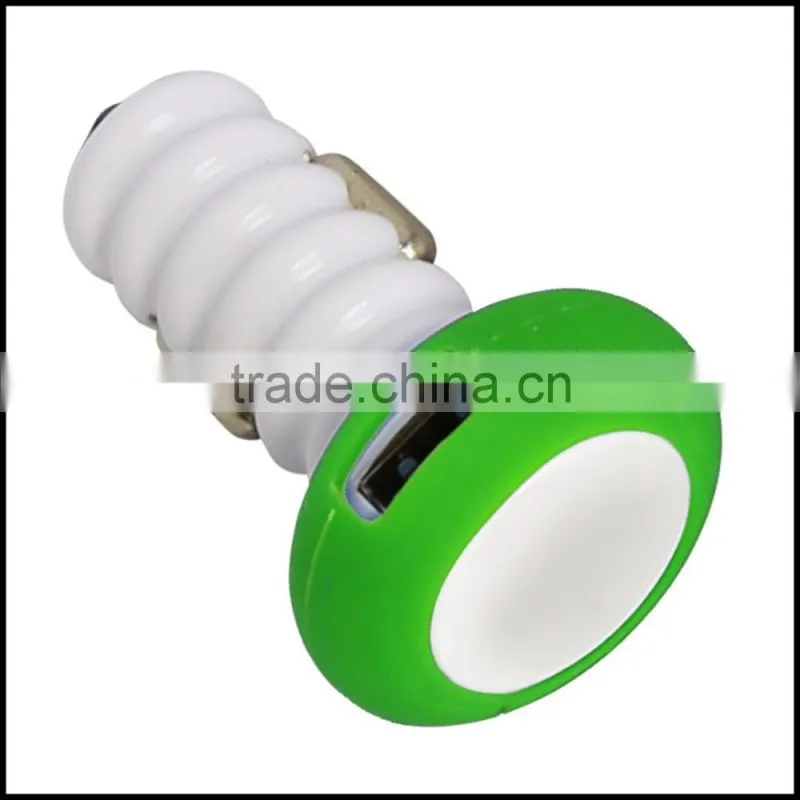 Light up dual usb car charger with removable silicone ring