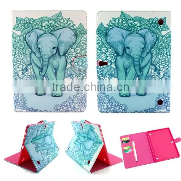 Hot selling Tablet case wallet flip leather case for Samsung T800, leather case