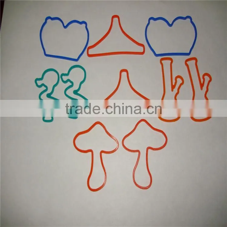 2015 hot selling silicone hair ties colorful silicone hair bands bracelet for girls and children