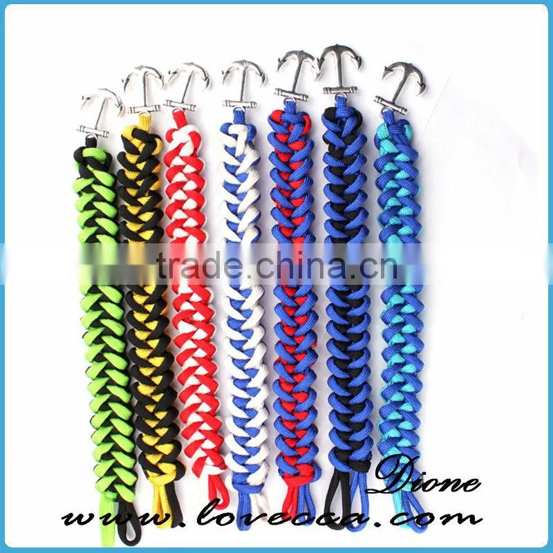 Wholesale paracord survival bracelet adjustable buckle bracelets for outdoor emergency