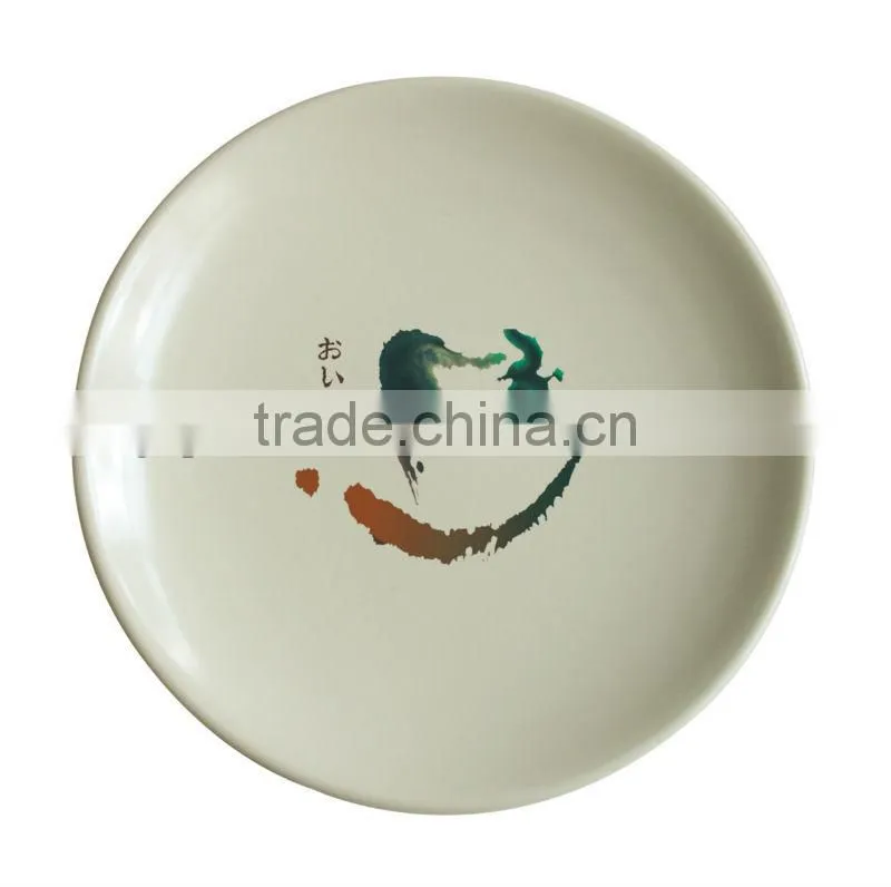 100% kids melamine pizza plate with handle WITH SGS CERTIFICATE AND LOW PRICE