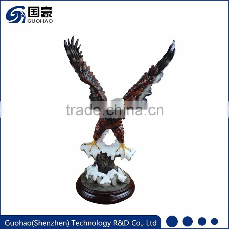 Garden decoration life size fiberglass vulture bird statue