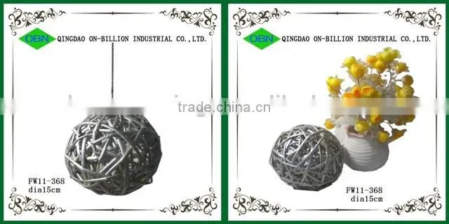 Beautiful handmade wicker christmas decorations