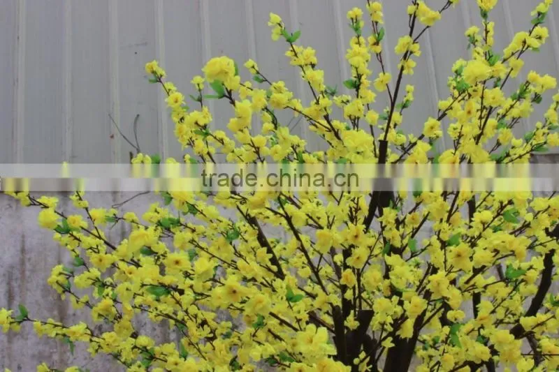 artificial peach flower tree for interior decoration
