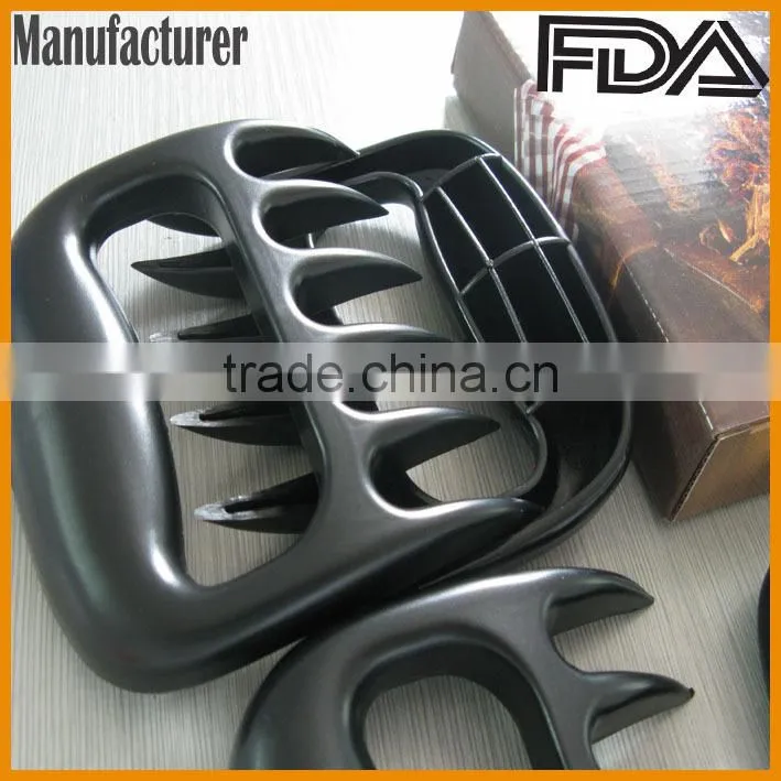high quality food grade nylon BBQ Smoker& grill Barbecued meat claws pulled Pork Meat Shredder