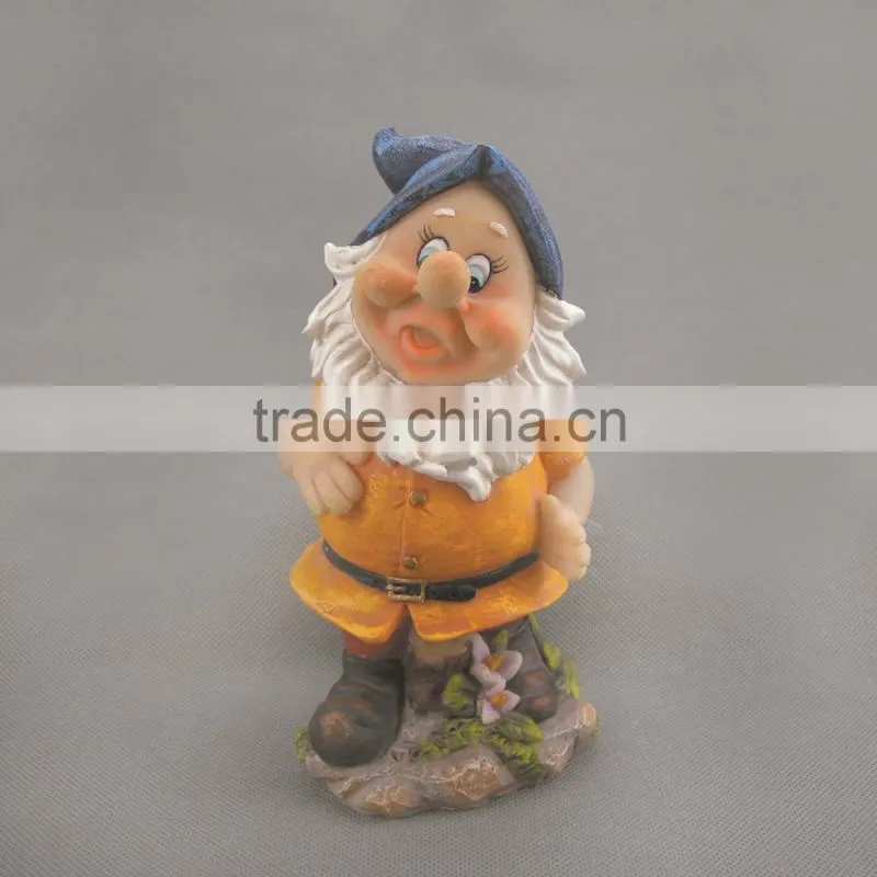 Wholesale Polyresin the Seven Dwarfs,Polyresin Dwarfs Figurine for Garden Decoration