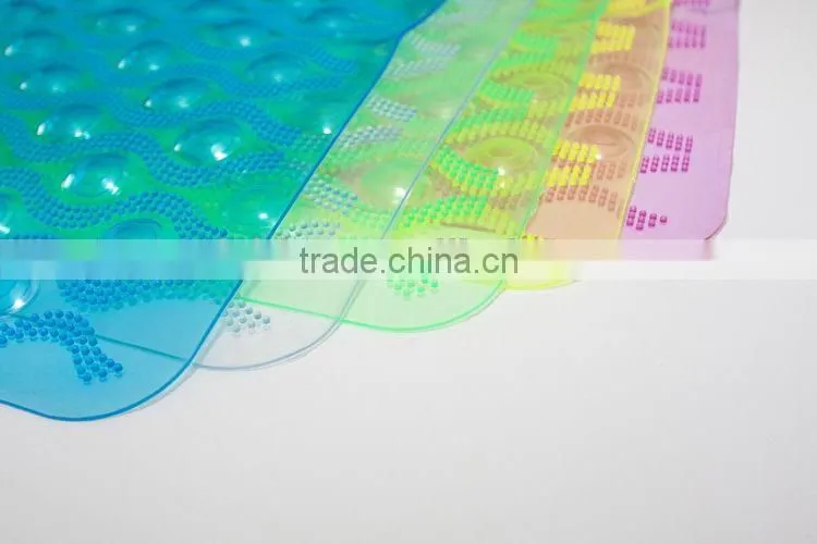 Manufacturer new coming beautiful printed foam pvc bath mat