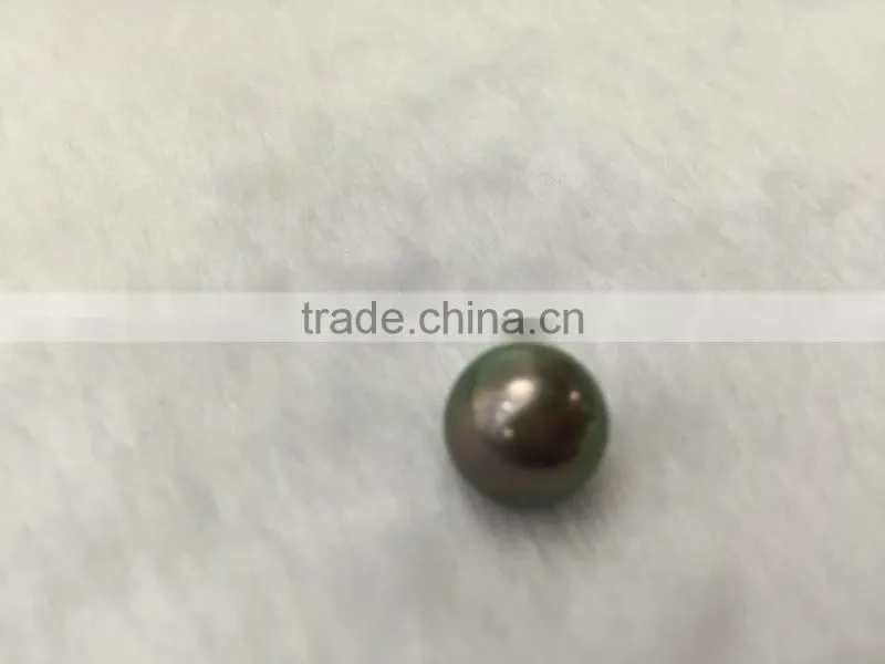 Wholesale 12-13mm AAA Peacock green Loose tahitian pearl