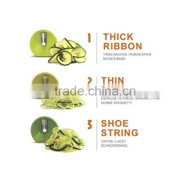 2016 hot sale Plastic Spiral Vegetable Slicer as seen on tv
