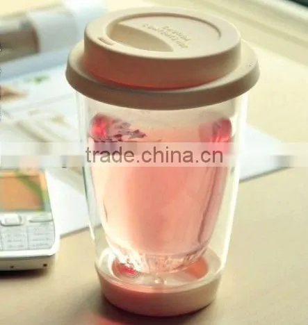 Heat Resistant Double Wall Glass Cup