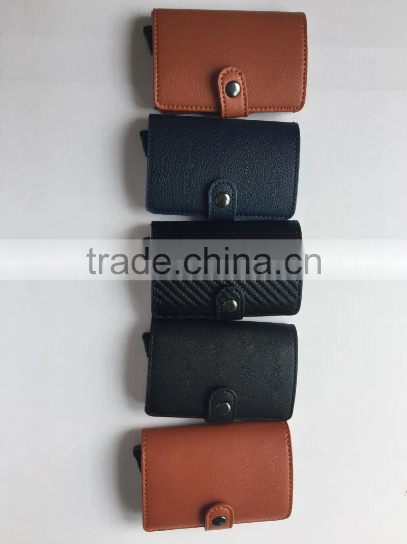 Automatic Credit Card Holder Rfid Blocking Aluminum Business Pop Up Card Holder
