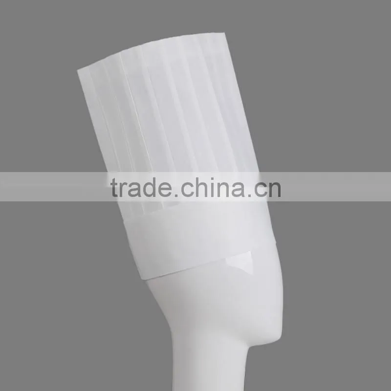 Disposable nonwoven white chef hat with pinting(Z-CH-007)