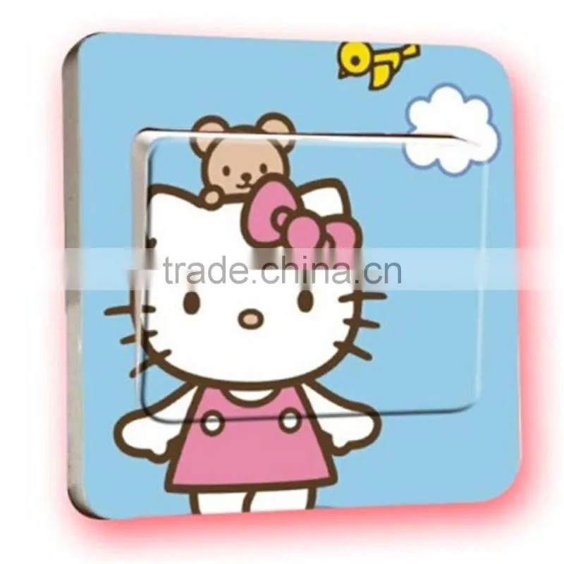Fashion decorative wall sticker , waterproof bedroom switch stick