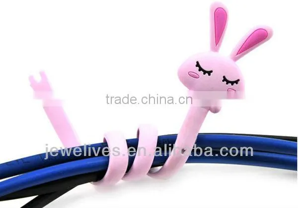 Cartoon Eco-Friendly Silicone Earbud Cable Winder
