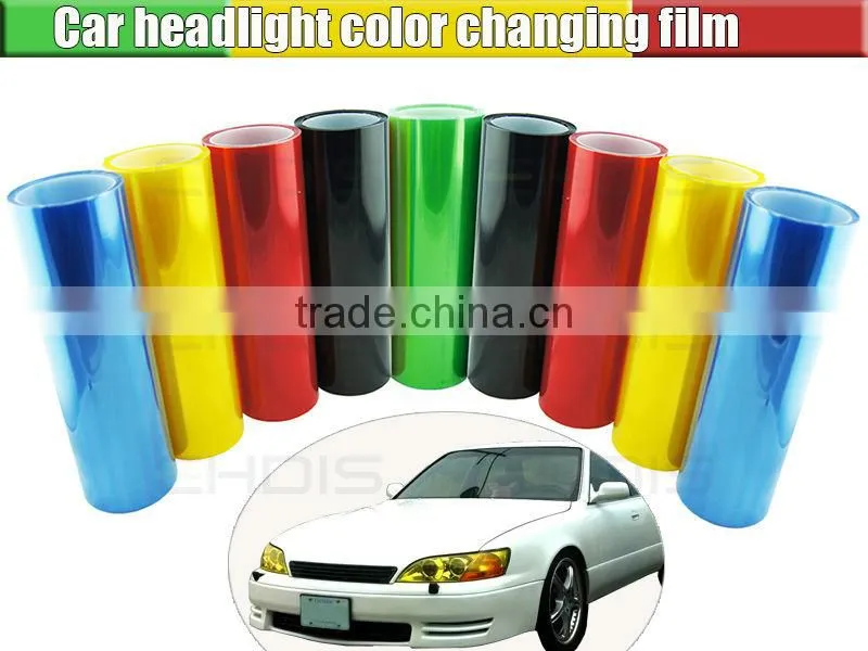 auto light color change vinyl film light protection film smoke car light film