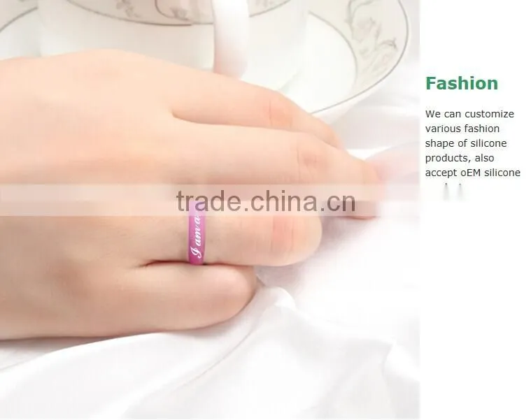 Eco-friendly Fashionable Silicone Ring business gift jewellry