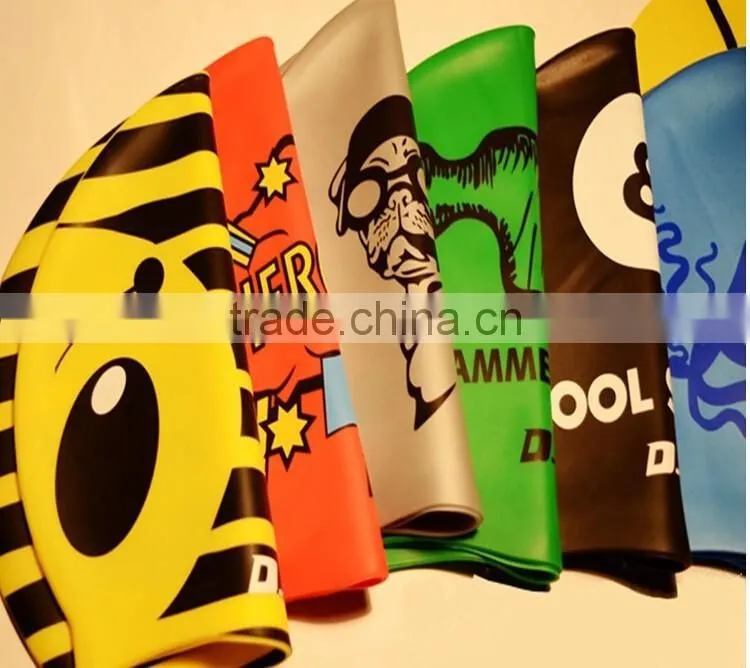 China wholesale custom silicone waterproof swimming cap