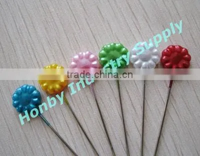 Graceful 55mm pearl colors muslim brooch hijab scarf pin