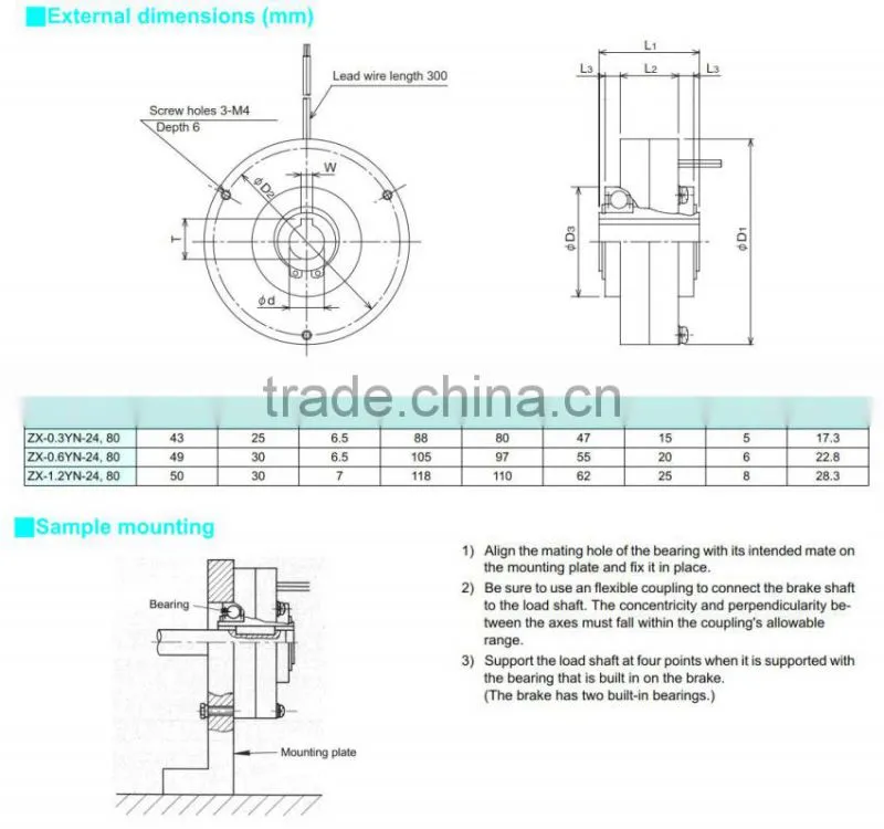 Mitsubishi Powder Brake ZX-0.6YN-24 Japan