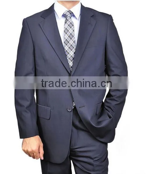 Men's Navy Blue Two-button Suit