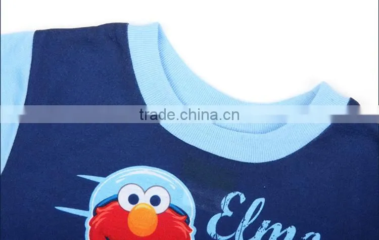 Summer 2pcs kids blue color pajamas,sleepwear
