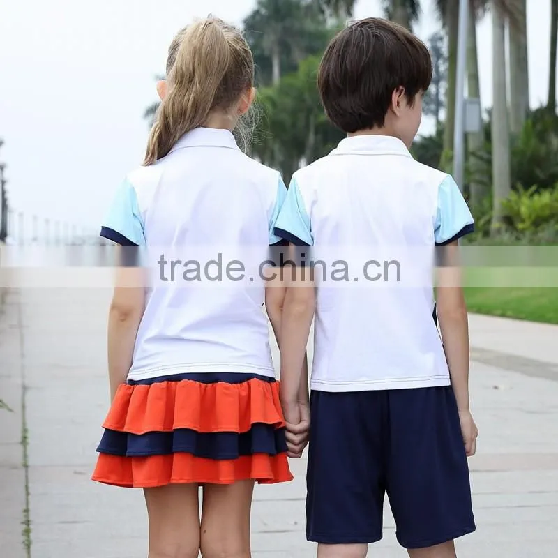 Professional school supplies bulk customized colors fashion kids sport wear for kindergarten primary school uniform