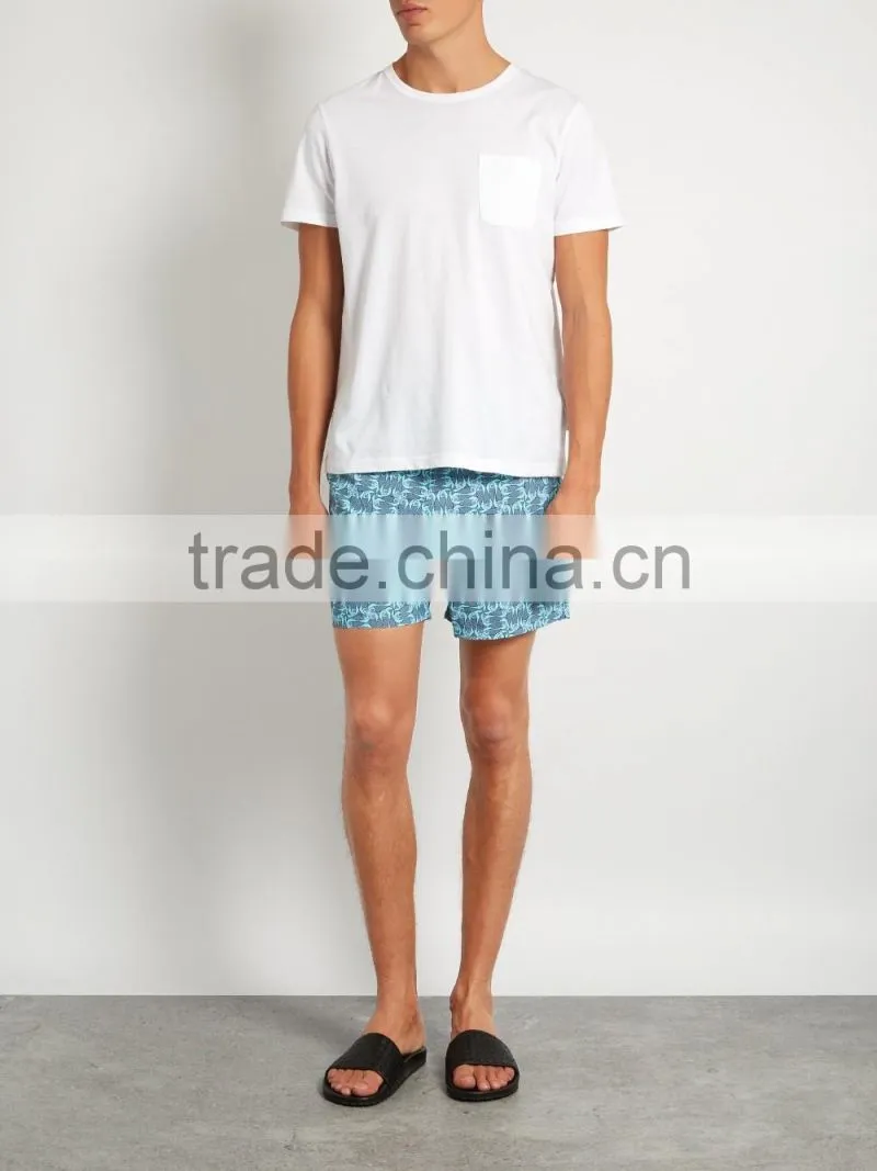 High quality mens swim shorts floral print throughout beach men's shorts