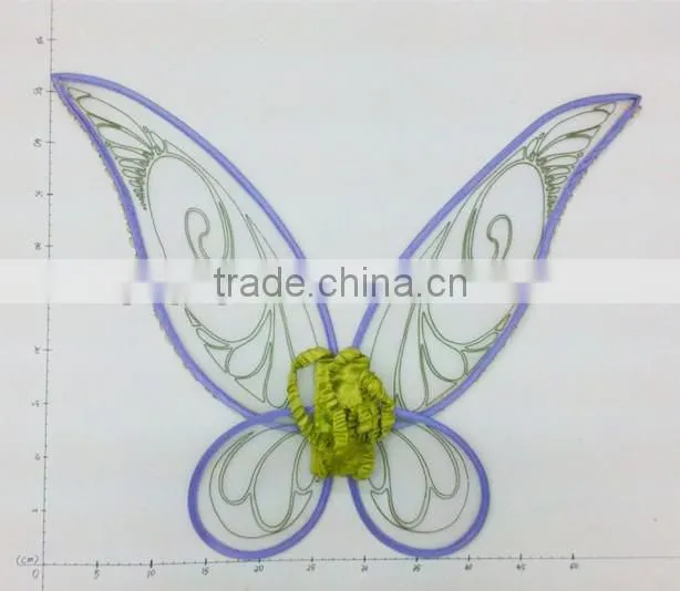 wholesale satin fairy wings purple color