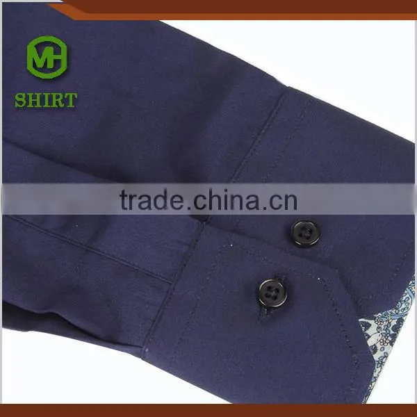 2016 Latest Shirt Design slim fit fashion dress shirts for men